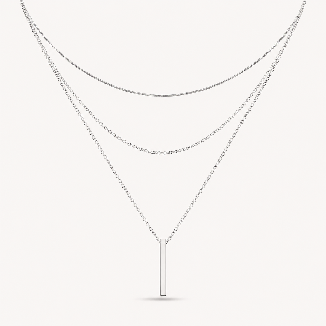 Minimalist Triple-Layer Necklace