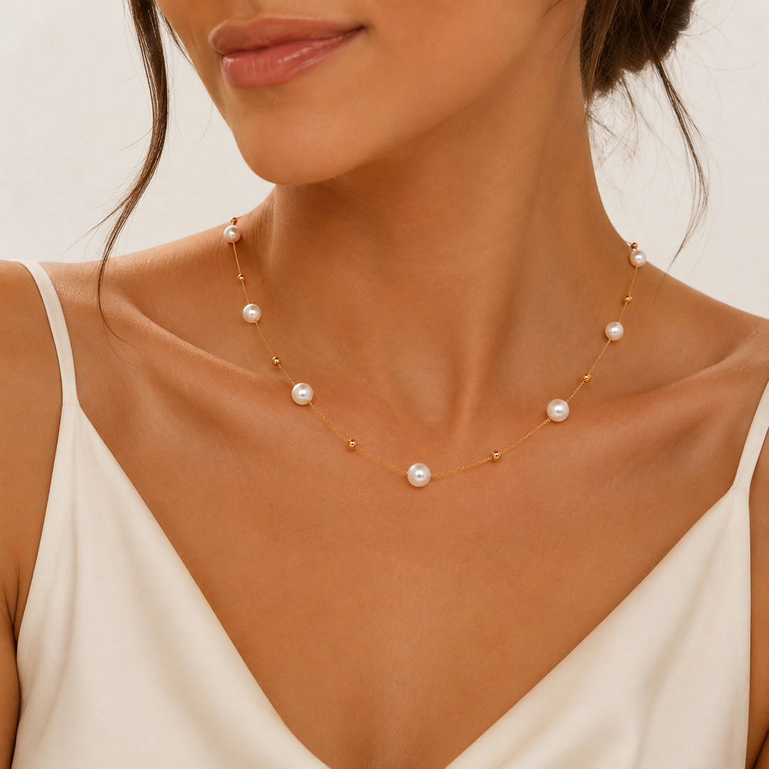 Modern Pearl Necklace