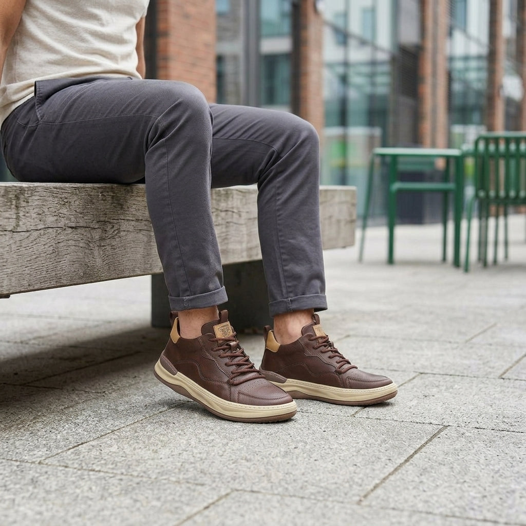 ALBERTANO LEATHER SNEAKERS