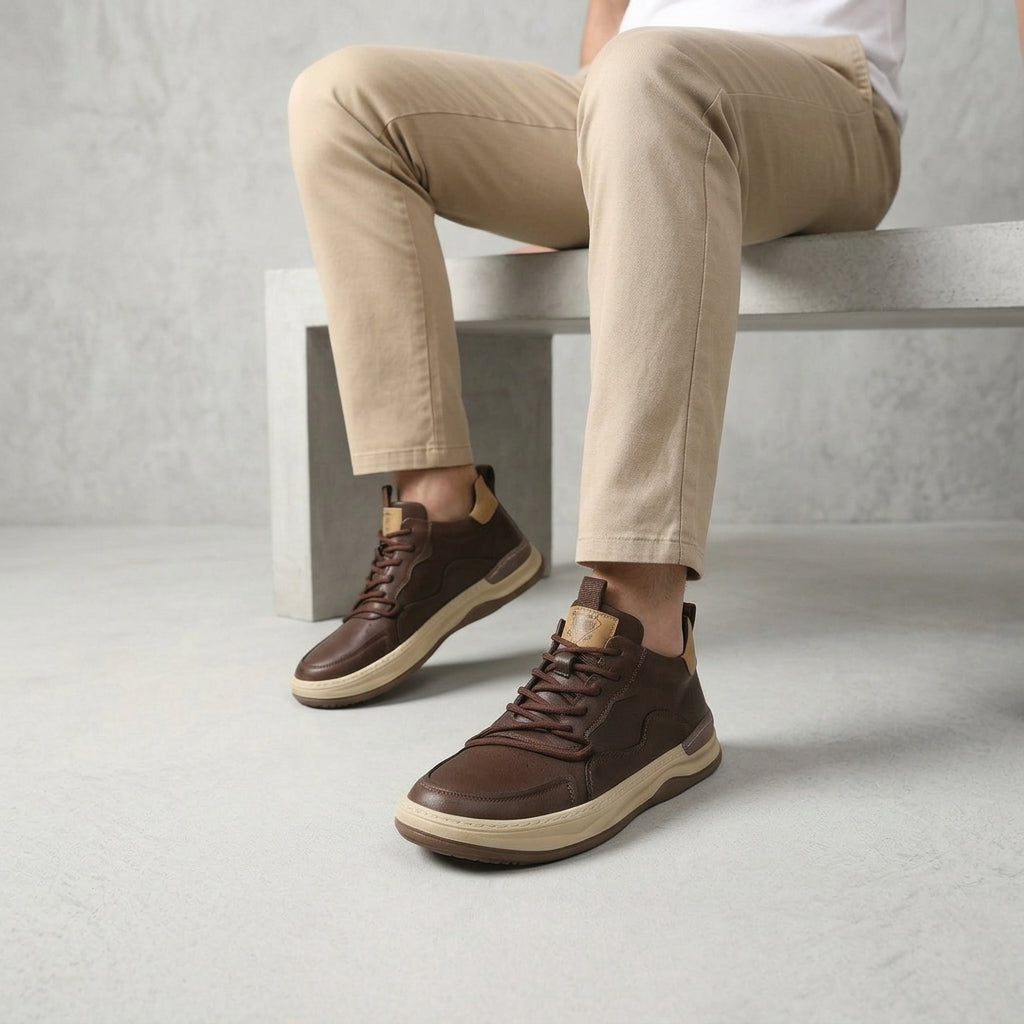 ALBERTANO LEATHER SNEAKERS