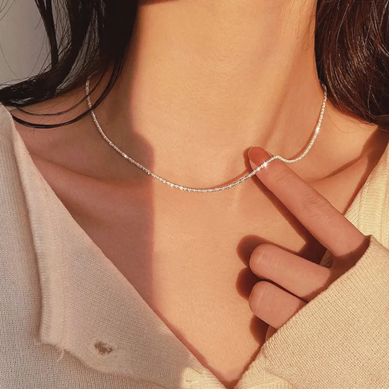 Modern 925 Silver Choker