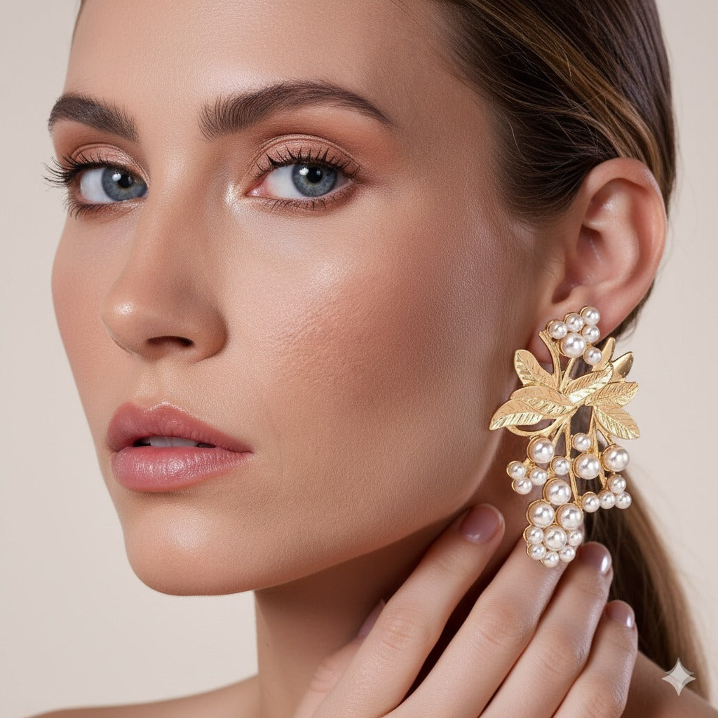 Pearl-Plated Earrings
